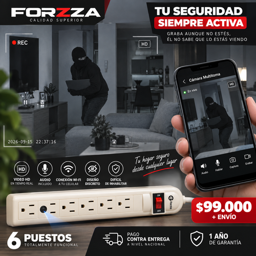 Cámara discreta | Multitoma | 1080p | 12 meses de garantía